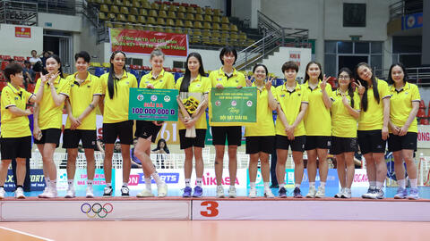 Cúp Hùng Vương 2025: VTV Bình Điền Long An giữ vị trí hạng 3 sau chiến thắng Ngân hàng Công Thương