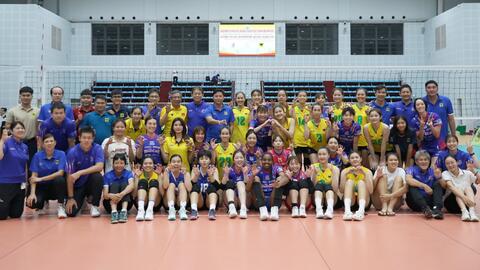 CLB VTV Bình Điền Long An thi đấu giao hữu cùng đại diện Nhật Bản PFU BlueCats